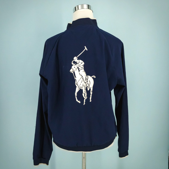 Polo Ralph Lauren Size Medium M Blue Performance US Open Full Zip Jacket - Picture 5 of 10